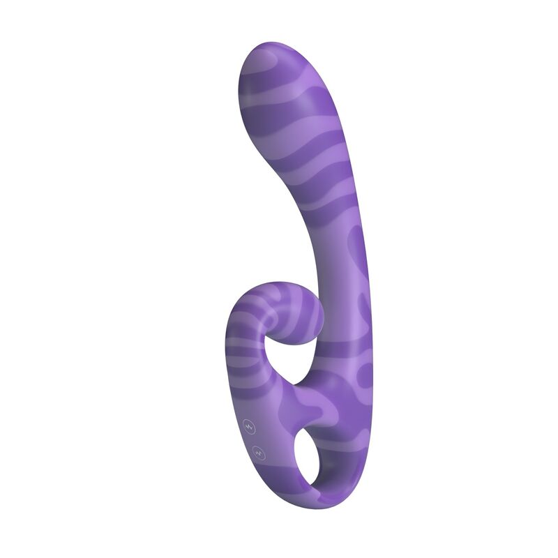 PRETTY LOVE - SUMMER VIBRADOR DE DUAS PONTAS COM ALÇA 19 CM Ø 3,5 CM ROXO