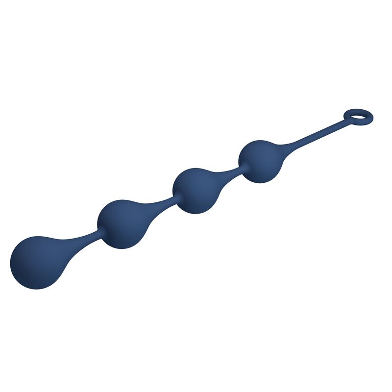 MR PLAY - BOLINHAS ANAL DE SILICONE AZUIS TAMANHO XL 52,5 CM