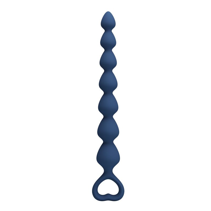 MR PLAY - BOLINHAS ANAL DE SILICONE AZUIS E PLUG ANAL 26,7 CM
