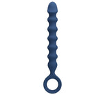 MR PLAY - BOLINHAS ANAL DE SILICONE AZUIS E PLUG ANAL - Ø - 3,4 CM - 28,5 CM