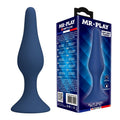 MR PLAY - PLUG ANAL DE SILICONE CÔNICO AZUL XL