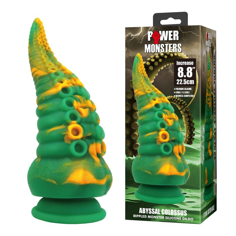 POWER MONSTERS - ABYSSAL COLOSSUS BICOLOR FANTASY SILICONE DILDO 22,5 CM Ø 6 CM