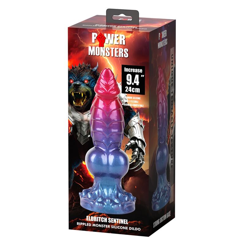 POWER MONSTERS - ELDRITCH SENTINEL BICOLOR FANTASIA DILDO DE SILICONE 24 CM Ø 5 CM