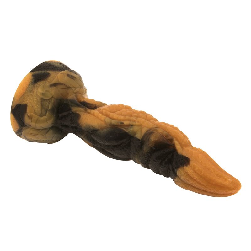 POWER MONSTERS - DILDO DE SILICONE FANTASIA TIRANOSSAURO BICOLOR 20,5 CM Ø 5 CM