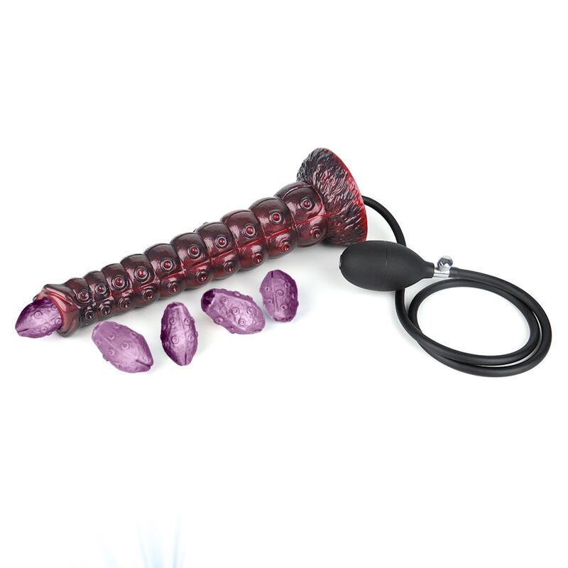 POWER MONSTERS - VOIDCLAW BRUTE BICOLOR DILDO DE SILICONE INFLÁVEL FANTASIA 29 CM Ø 5,7 CM