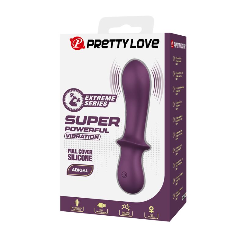 PRETTY LOVE - VIBRADOR RECARREGÁVEL ABIGAIL COM 10 FUNÇÕES - ROXO
