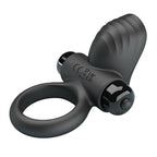 PRETTY LOVE - ANEL VIBRATÓRIO PARA PÊNIS ADRIEN COM 10 FUNÇÕES - PRETO