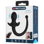 PRETTY LOVE - VIBRADOR ANAL E PERÍNEO COM CONTROLE POR APLICATIVO ANTHONY, PRETO