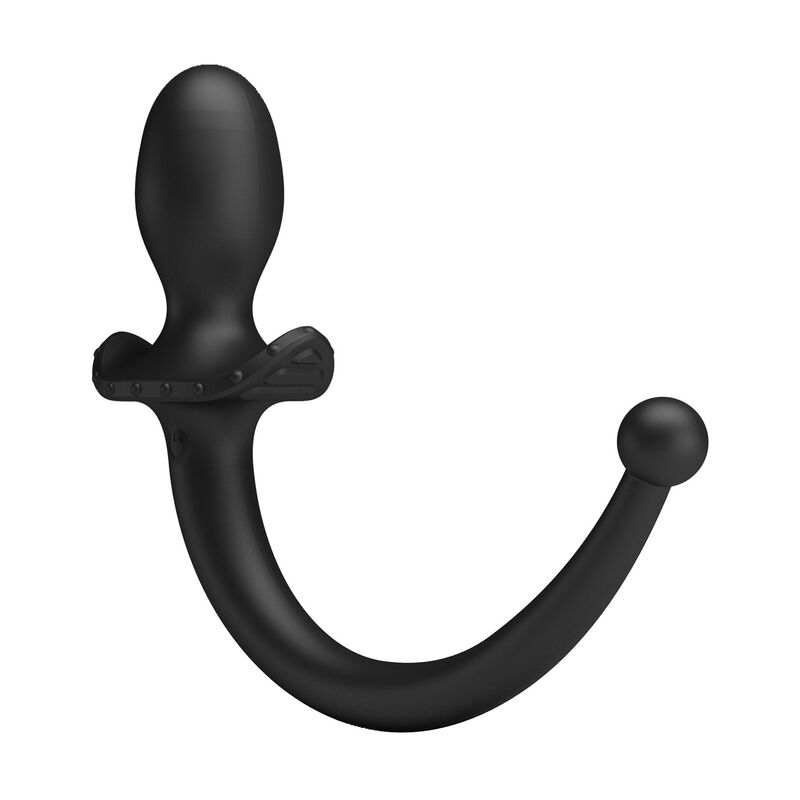 PRETTY LOVE - VIBRADOR ANAL E PERÍNEO COM CONTROLE POR APLICATIVO ANTHONY, PRETO