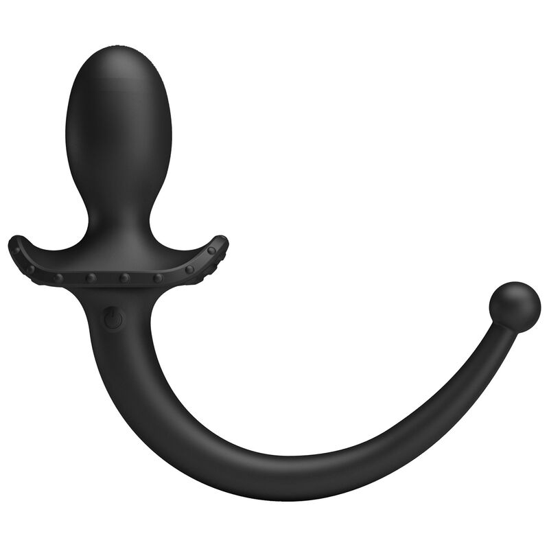 PRETTY LOVE - VIBRADOR ANAL E PERÍNEO COM CONTROLE POR APLICATIVO ANTHONY, PRETO