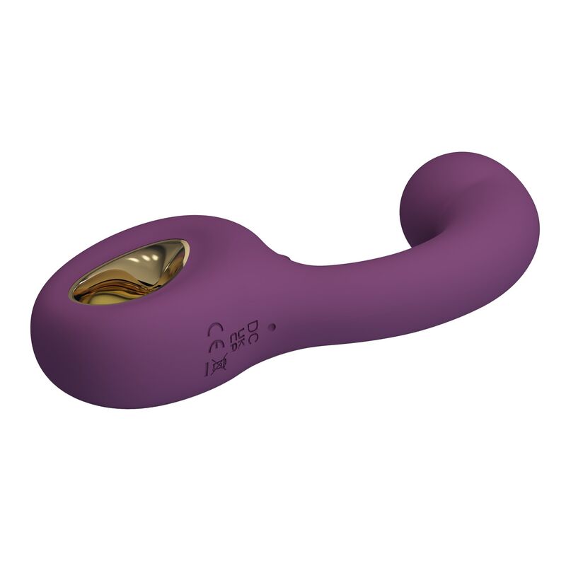 PRETTY LOVE - BRYNNLEE VIBRADOR RECARREGÁVEL COM ESTIMULADOR ORAL, 10 VIBRAÇÕES E 5 FUNÇÕES DE LAMBIDA, ROXO