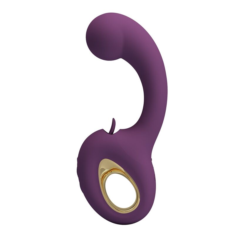PRETTY LOVE - BRYNNLEE VIBRADOR RECARREGÁVEL COM ESTIMULADOR ORAL, 10 VIBRAÇÕES E 5 FUNÇÕES DE LAMBIDA, ROXO