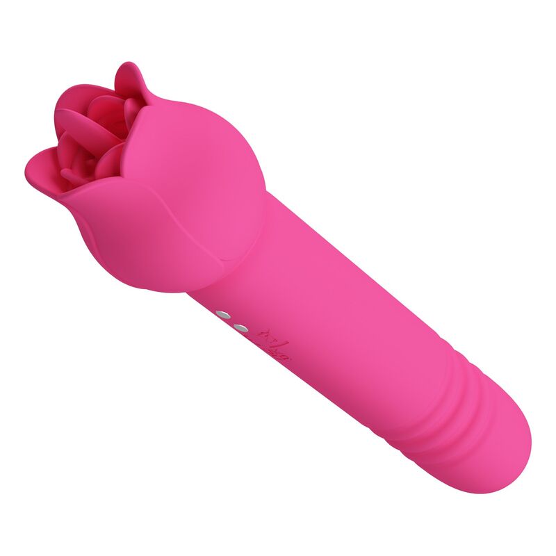 PRETTY LOVE - CHALEY VIBRADOR RECARREGÁVEL PARA ORAL, PULSO E ESTIMULAÇÃO CLITÓRICA ROSA