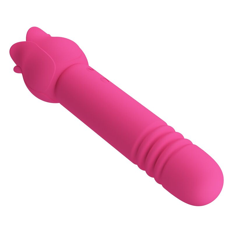 PRETTY LOVE - CHALEY VIBRADOR RECARREGÁVEL PARA ORAL, PULSO E ESTIMULAÇÃO CLITÓRICA ROSA