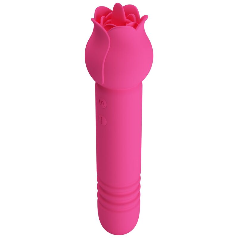PRETTY LOVE - CHALEY VIBRADOR RECARREGÁVEL PARA ORAL, PULSO E ESTIMULAÇÃO CLITÓRICA ROSA