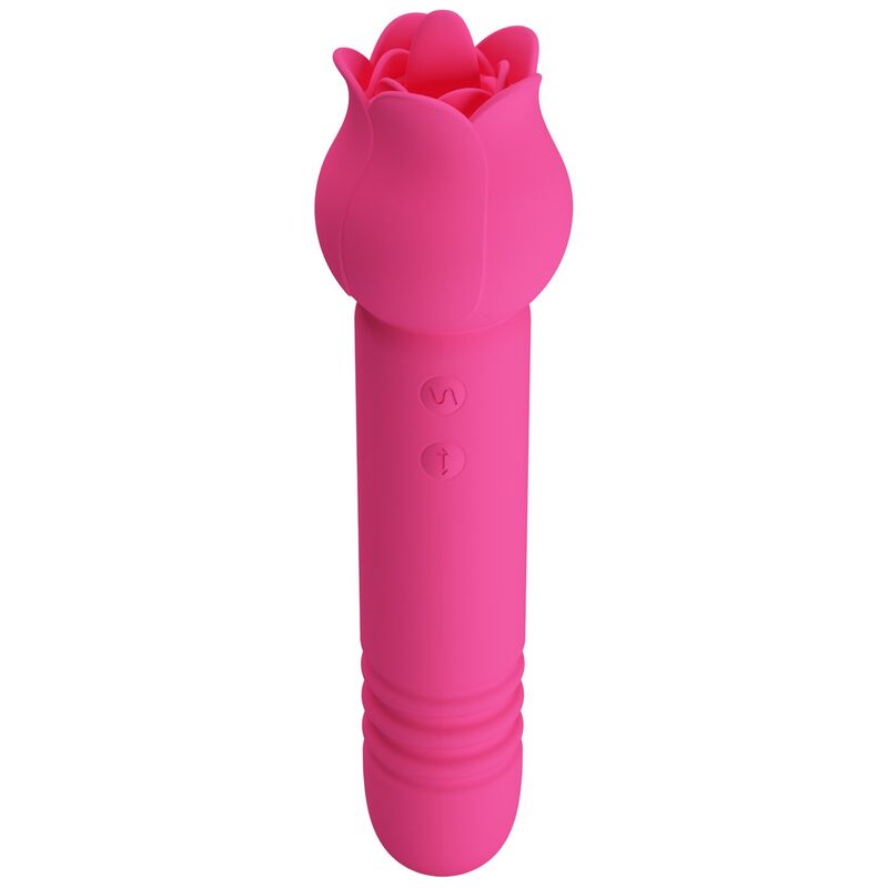 PRETTY LOVE - CHALEY VIBRADOR RECARREGÁVEL PARA ORAL, PULSO E ESTIMULAÇÃO CLITÓRICA ROSA