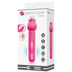 PRETTY LOVE - CHALEY VIBRADOR RECARREGÁVEL PARA ORAL, PULSO E ESTIMULAÇÃO CLITÓRICA ROSA