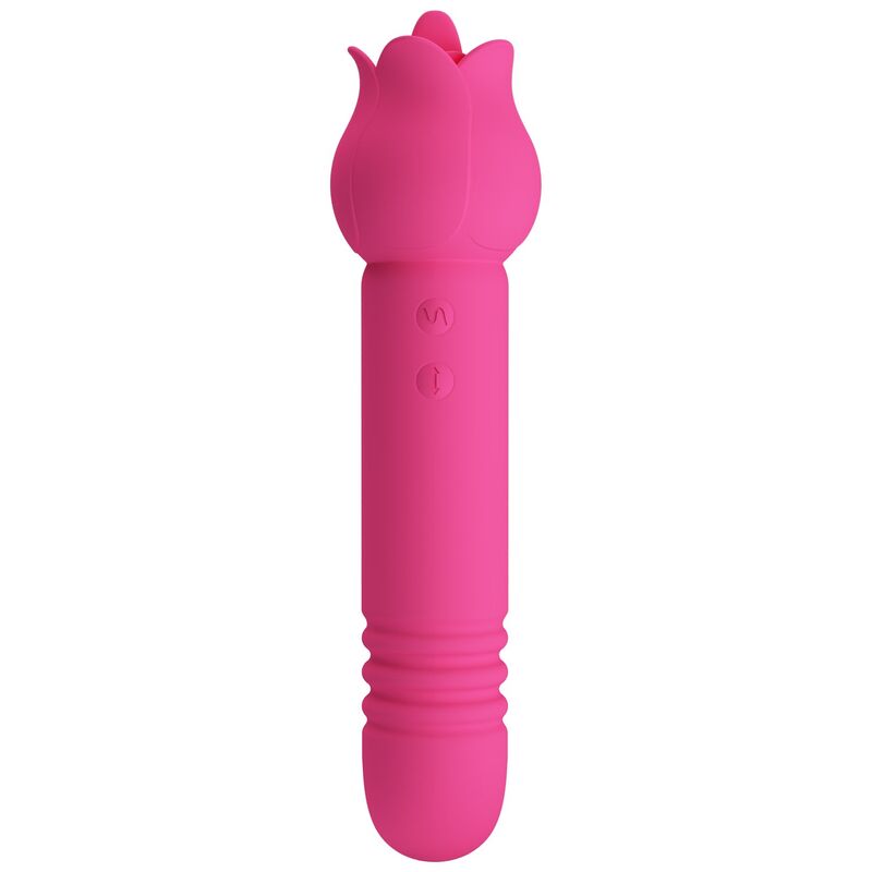 PRETTY LOVE - CHALEY VIBRADOR RECARREGÁVEL PARA ORAL, PULSO E ESTIMULAÇÃO CLITÓRICA ROSA