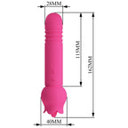 PRETTY LOVE - CHALEY VIBRADOR RECARREGÁVEL PARA ORAL, PULSO E ESTIMULAÇÃO CLITÓRICA ROSA
