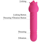 PRETTY LOVE - CHALEY VIBRADOR RECARREGÁVEL PARA ORAL, PULSO E ESTIMULAÇÃO CLITÓRICA ROSA