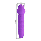 PRETTY LOVE - Vibrador estimulador oral e clitoriano recarregável DANNELL, roxo