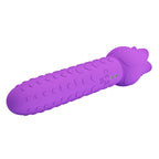 PRETTY LOVE - Vibrador estimulador oral e clitoriano recarregável DANNELL, roxo