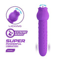 PRETTY LOVE - Vibrador estimulador oral e clitoriano recarregável DANNELL, roxo