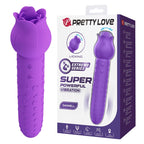 PRETTY LOVE - Vibrador estimulador oral e clitoriano recarregável DANNELL, roxo