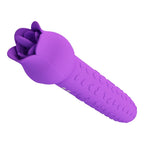 PRETTY LOVE - Vibrador estimulador oral e clitoriano recarregável DANNELL, roxo