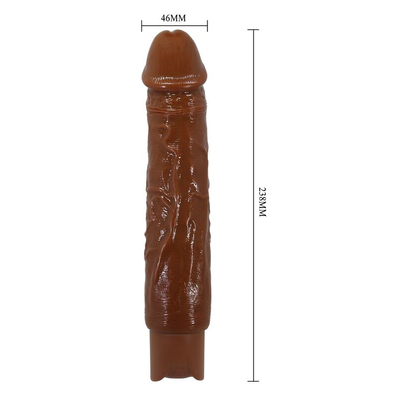 PRETTY LOVE - VIBRADOR REALISTA DUKE 23,5 CM Ø 4,8 CM MARROM
