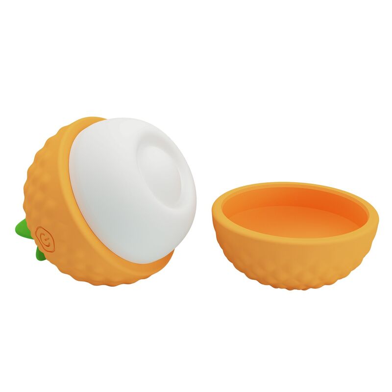 PRETTY LOVE - ESTIMULADOR CLITORIANO RECARREGÁVEL COM SUCÇÃO E IMPULSÃO, LARANJA