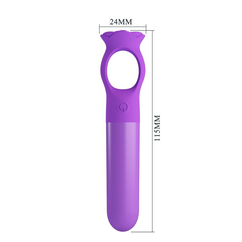 PRETTY LOVE - MINI VIBRADOR MASSAGEADOR RECARREGÁVEL GIANA ROXO