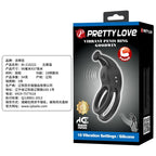 PRETTY LOVE - ANEL PENIANO VIBRATÓRIO DUPLO RECARREGÁVEL GOODWIN PRETO