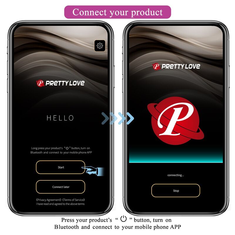 PRETTY LOVE - OVO VIBRATÓRIO COM CONTROLE POR APP PULSEN, 12 FUNÇÕES, RECARREGÁVEL VIA USB, ROSA