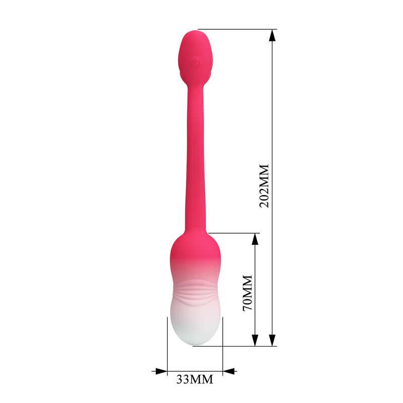 PRETTY LOVE - OVO VIBRATÓRIO COM CONTROLE POR APP PULSEN, 12 FUNÇÕES, RECARREGÁVEL VIA USB, ROSA