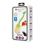 PRETTY LOVE - OVO VIBRATÓRIO COM CONTROLE POR APLICATIVO PULSEN, 12 FUNÇÕES, RECARREGÁVEL VIA USB, VERDE-AMARELO