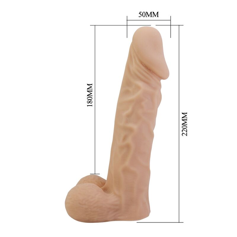 PRETTY LOVE - ARNÊS JOLYON COM DILDO FLEXÍVEL 22 CM Ø 4,8 CM NATURAL