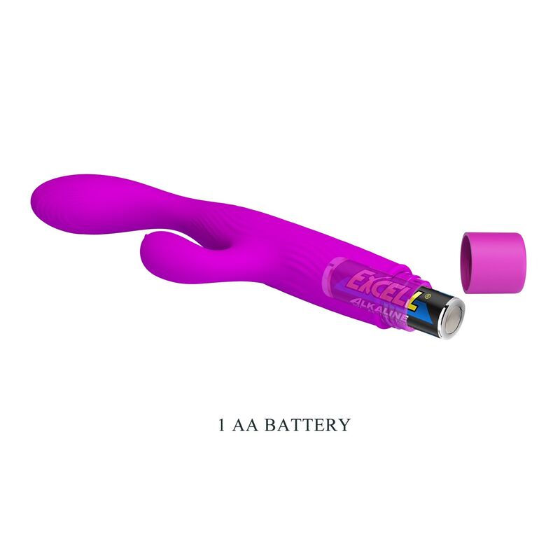 PRETTY LOVE - VIBRADOR JENE COM DUPLA ESTIMULAÇÃO DO PONTO G E DO CLITÓRIS - ROXO
