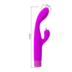 PRETTY LOVE - VIBRADOR JENE COM DUPLA ESTIMULAÇÃO DO PONTO G E DO CLITÓRIS - ROXO