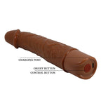 PRETTY LOVE - VIBRADOR REALISTA LEONARDO 20 CM Ø 4 CM MARROM