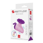 PRETTY LOVE - LITTLE BEE - ESTIMULADOR CLITORIAL RECARREGÁVEL COM 7 MODOS - ROXO-ROSA