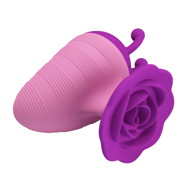 PRETTY LOVE - LITTLE BEE - ESTIMULADOR CLITORIAL RECARREGÁVEL COM 7 MODOS - ROXO-ROSA