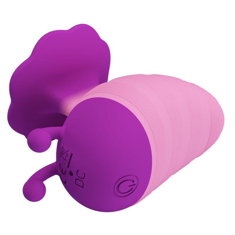 PRETTY LOVE - LITTLE BEE - ESTIMULADOR CLITORIAL RECARREGÁVEL COM 7 MODOS - ROXO-ROSA