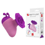 PRETTY LOVE - LITTLE BEE - ESTIMULADOR CLITORIAL RECARREGÁVEL COM 7 MODOS - ROXO-ROSA
