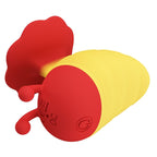 PRETTY LOVE - LITTLE BEE - ESTIMULADOR CLITORIAL RECARREGÁVEL COM 7 MODOS - VERMELHO/AMARELO