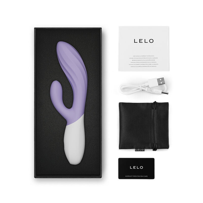 LELO - INA TWIST VIBRADOR DUPLO COELHO PARA PONTO G E CLITÓRIS LAVANDA