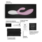 LELO - INA TWIST VIBRADOR DUPLO COELHO PARA PONTO G E CLITÓRIS ROSA
