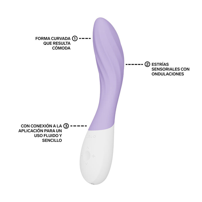 LELO - MONA TWIST VIBRADOR DE PONTO G RECARREGÁVEL COM CONTROLE POR APLICATIVO LAVANDA
