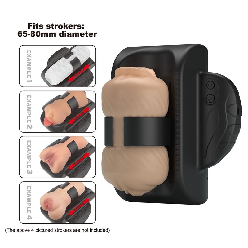 PRETTY LOVE - MASTURBADOR AUTOMÁTICO COM EMPURRAÇÃO USB QUIRIN PRETO