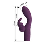 PRETTY LOVE - VIBRADOR COELHO RECARREGÁVEL OLIVIA COM 10 FUNÇÕES